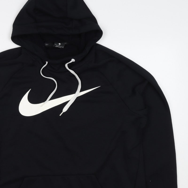 Nike Men's Black L Dri-FIT Swoosh Pullover Hoodie Sports