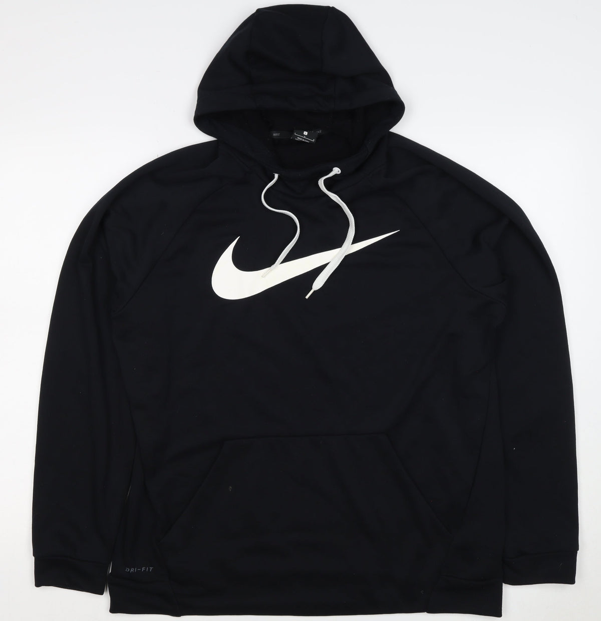 Nike Men's Black L Dri-FIT Swoosh Pullover Hoodie Sports