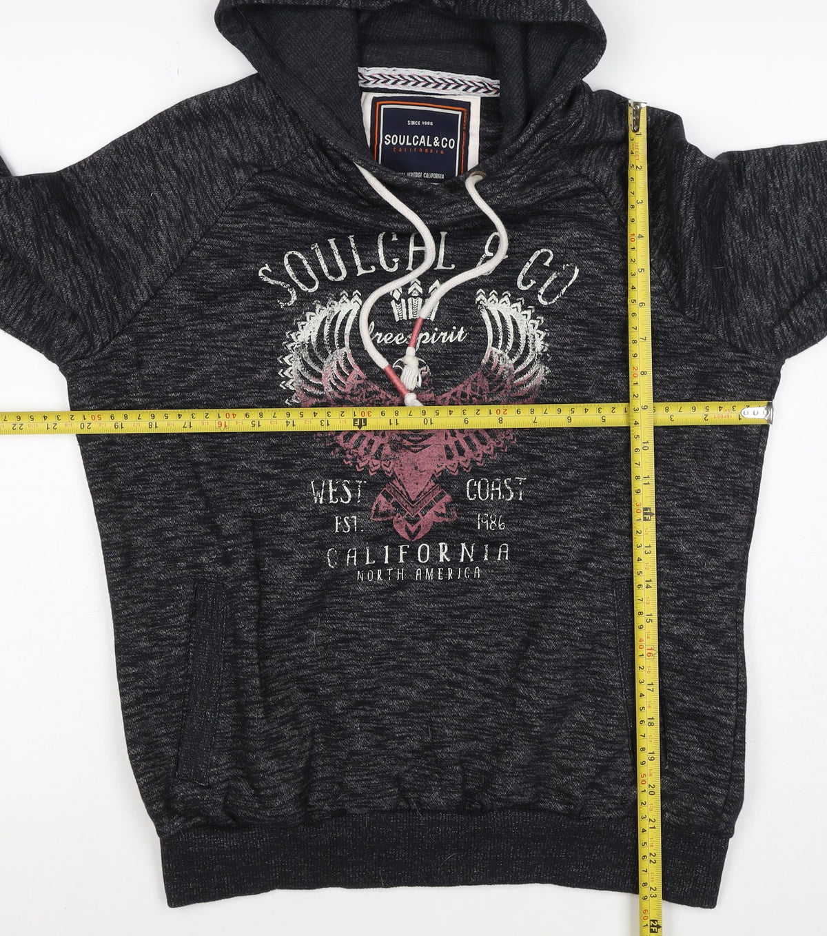 Soulcal & Co Women’s Black UK 14 Pullover Hoodie Graphic Eagle