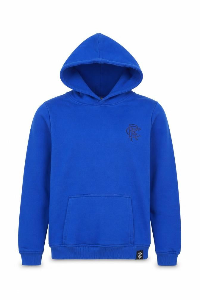 Castore Boys Blue XL Pullover Hoodie Rangers FC Logo Football Fleece