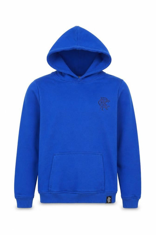 Castore Boys Blue XL Pullover Hoodie Rangers FC Logo Football Fleece