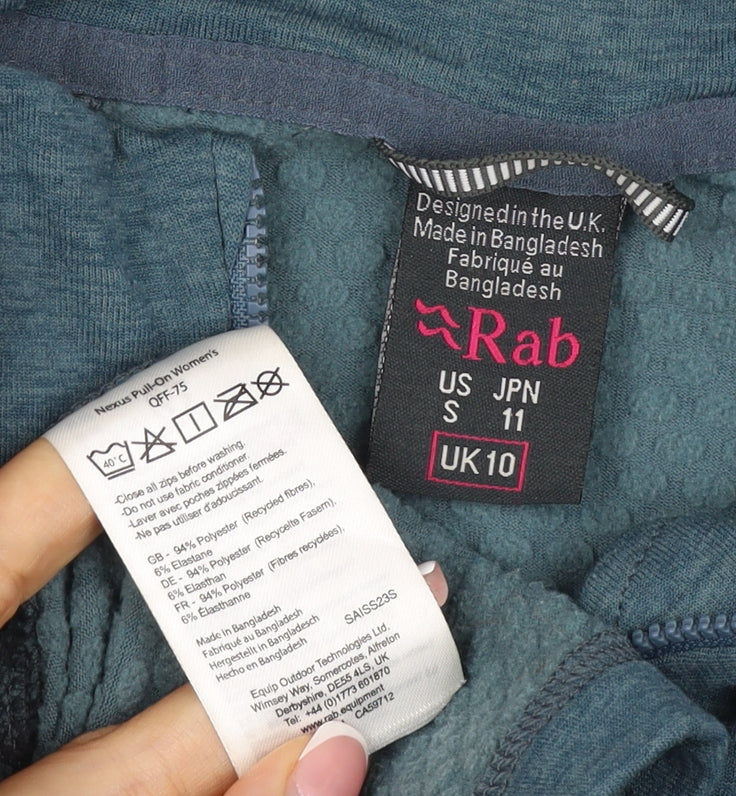 Rab Women’s Blue UK 10 Nexus 1/4 Zip Fleece Pullover Hiking Top