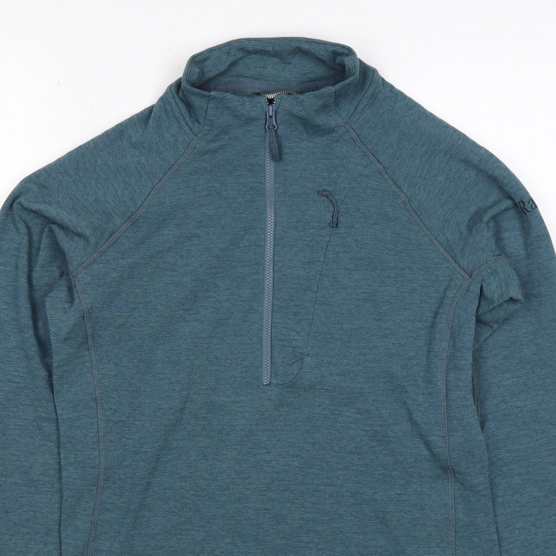 Rab Women’s Blue UK 10 Nexus 1/4 Zip Fleece Pullover Hiking Top