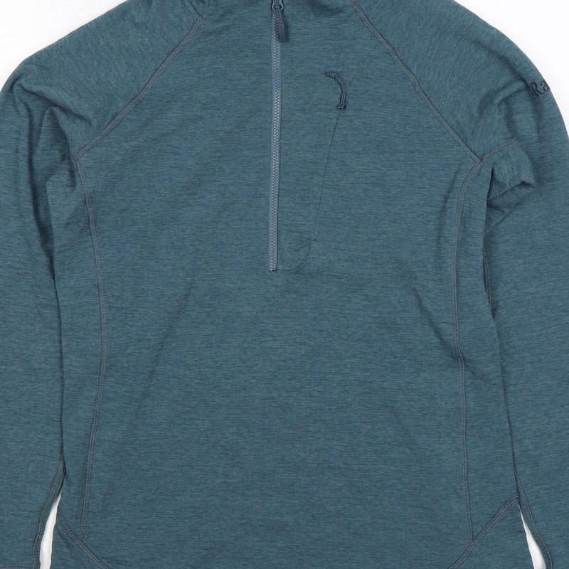 Rab Women’s Blue UK 10 Nexus 1/4 Zip Fleece Pullover Hiking Top