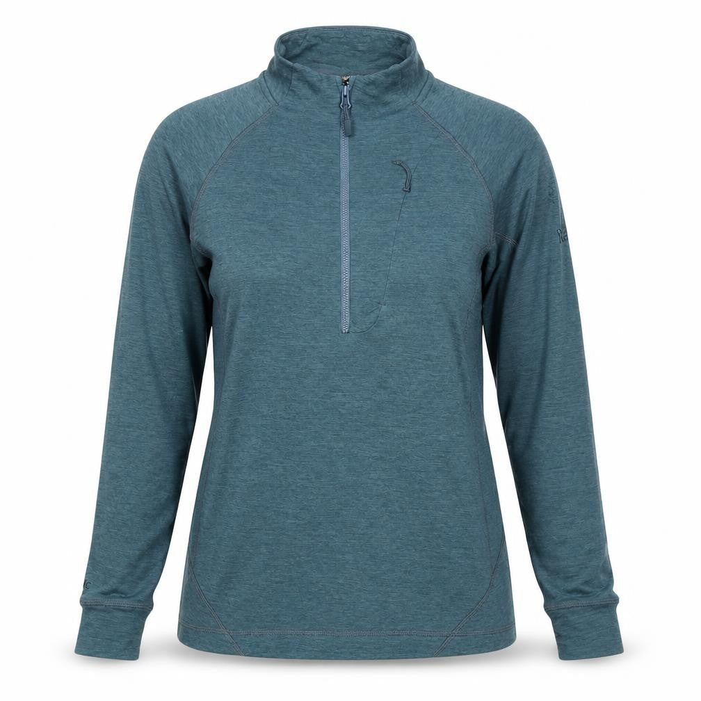Rab Women’s Blue UK 10 Nexus 1/4 Zip Fleece Pullover Hiking Top