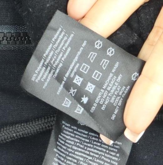 Only & Sons Men's Black M Full Zip Hooded Sweatshirt Pockets