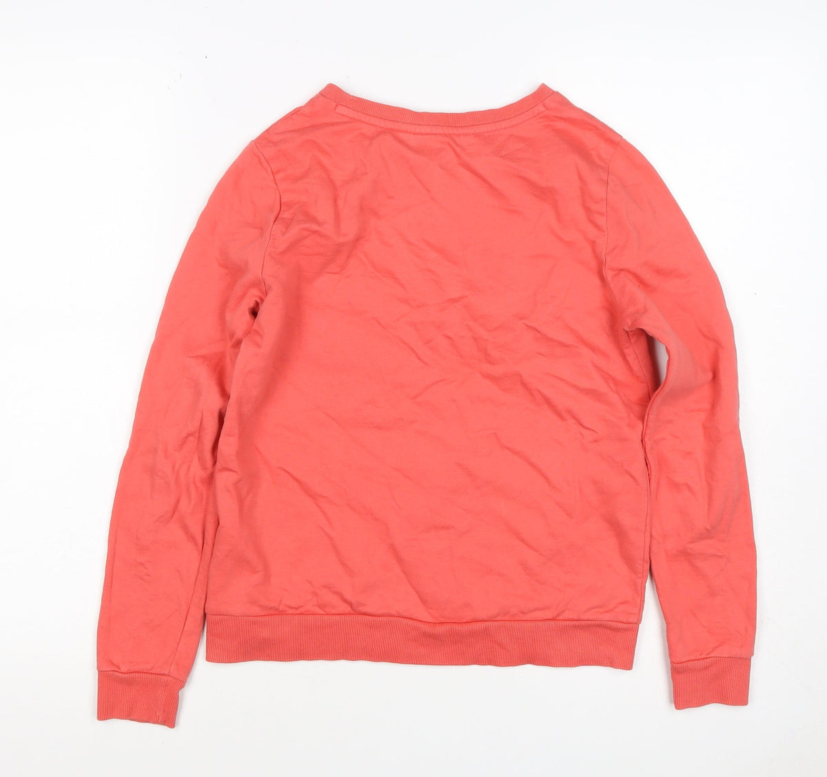 Vero Moda Women Pink XS Pullover Sweatshirt Quote Graphic Cotton
