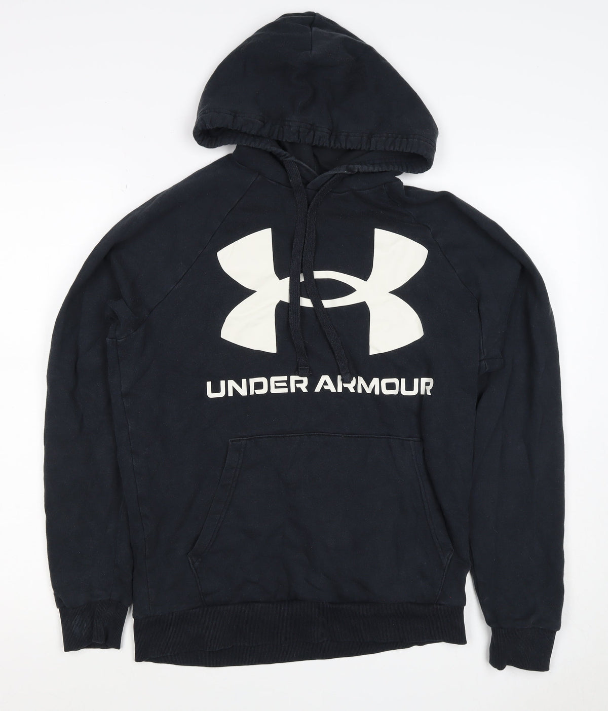 Under Armour Boys Black S Pullover Hoodie Logo Fleece Sports