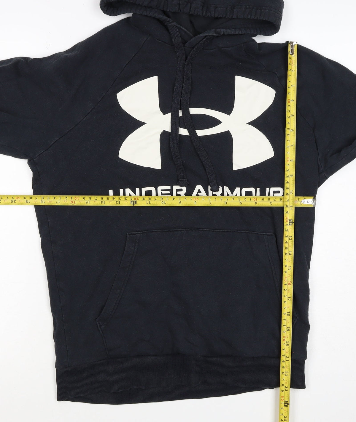 Under Armour Boys Black S Pullover Hoodie Logo Fleece Sports