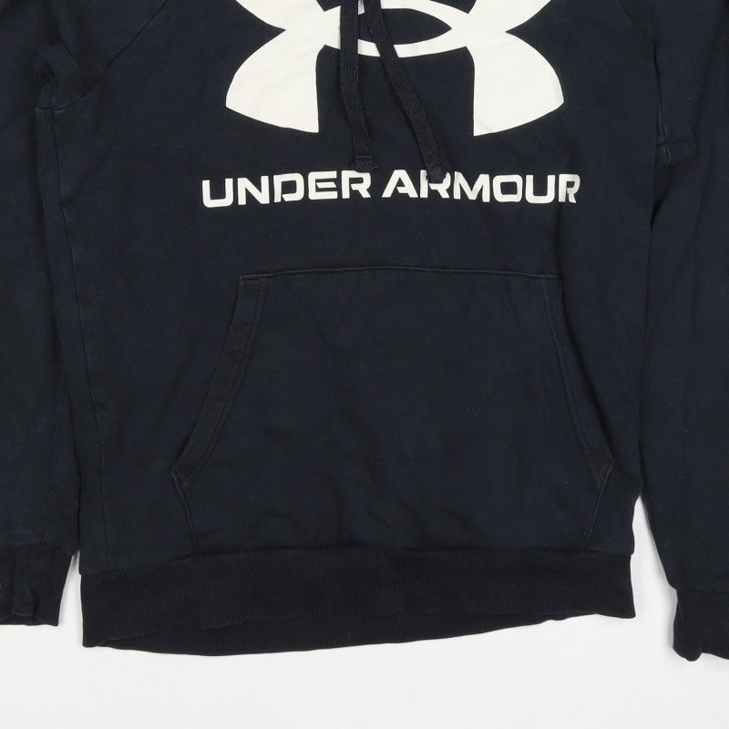 Under Armour Boys Black S Pullover Hoodie Logo Fleece Sports