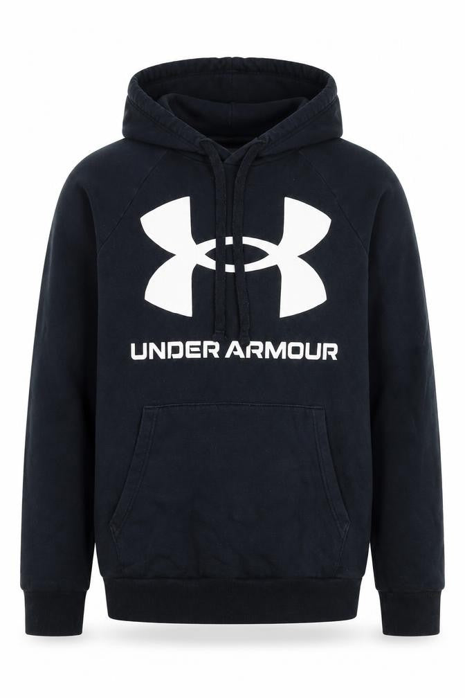 Under Armour Boys Black S Pullover Hoodie Logo Fleece Sports
