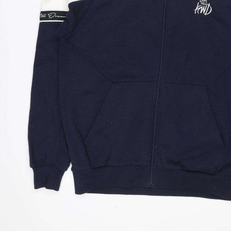 Additional view of Kings Will Dream Men's Navy White M Full Zip Hooded Logo Hoodie