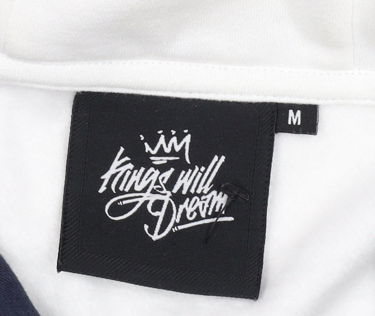 Additional view of Kings Will Dream Men's Navy White M Full Zip Hooded Logo Hoodie