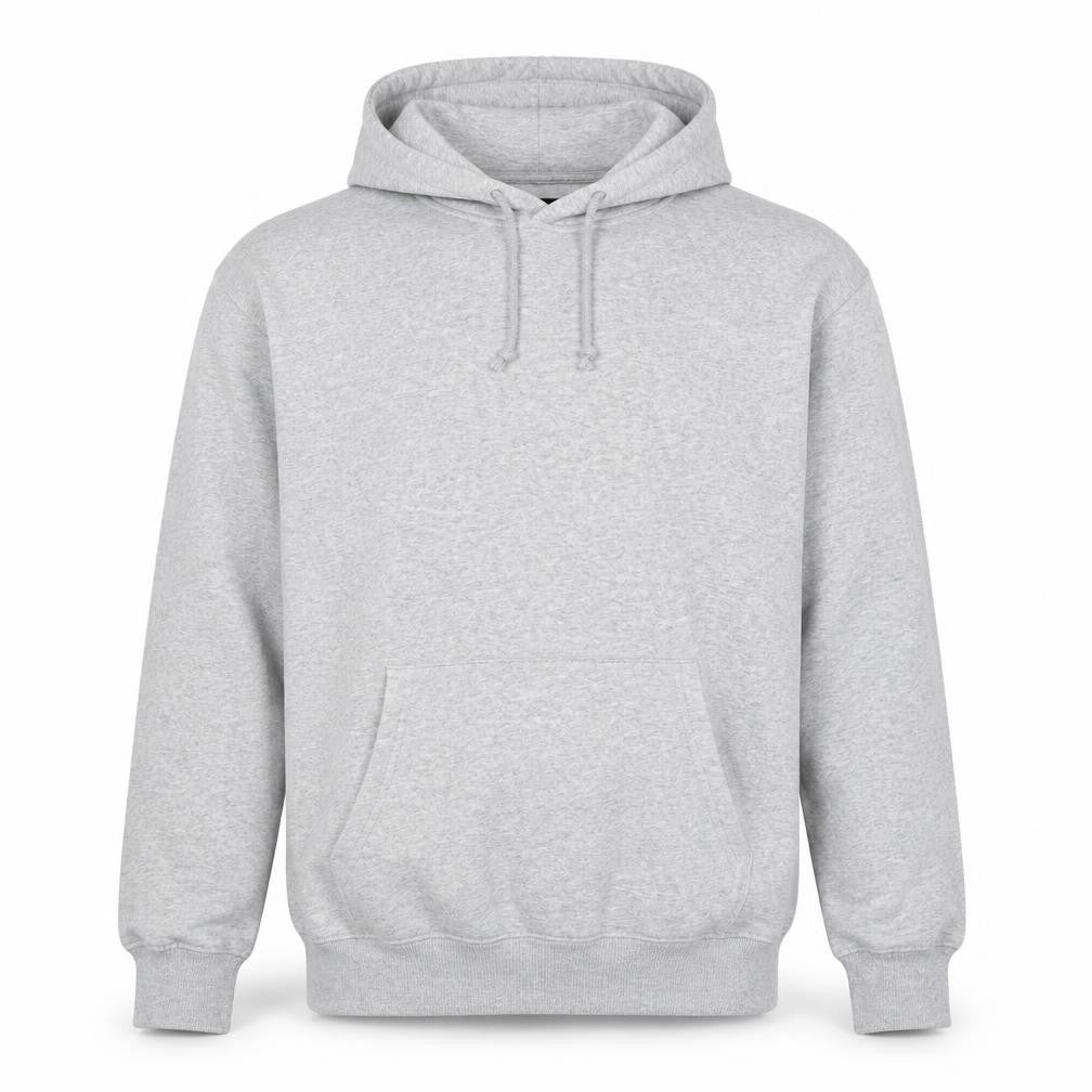 Pieces Men’s Grey S Pullover Hoodie Drawstring Kangaroo Pocket