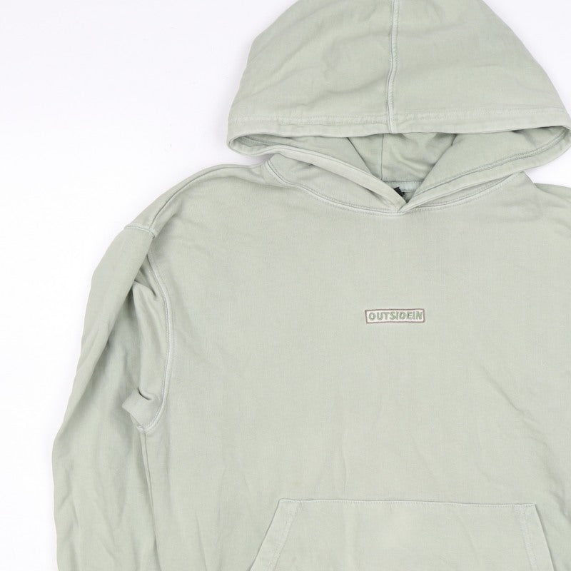 OutsideIn Men’s Green XS Pullover Hoodie Logo Kangaroo Pocket