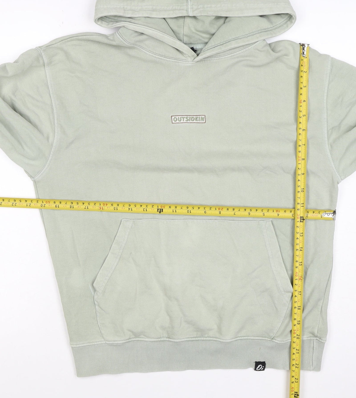 OutsideIn Men’s Green XS Pullover Hoodie Logo Kangaroo Pocket