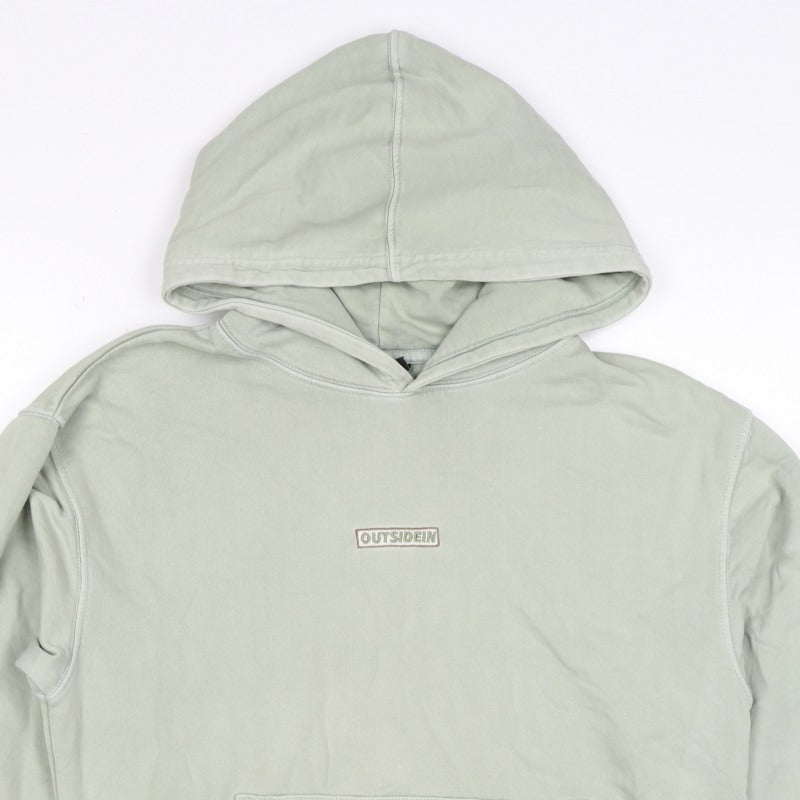 OutsideIn Men’s Green XS Pullover Hoodie Logo Kangaroo Pocket