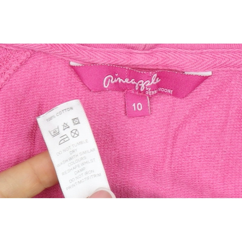Pineapple Women’s Pink UK 10 Full Zip Hooded Logo Hoodie