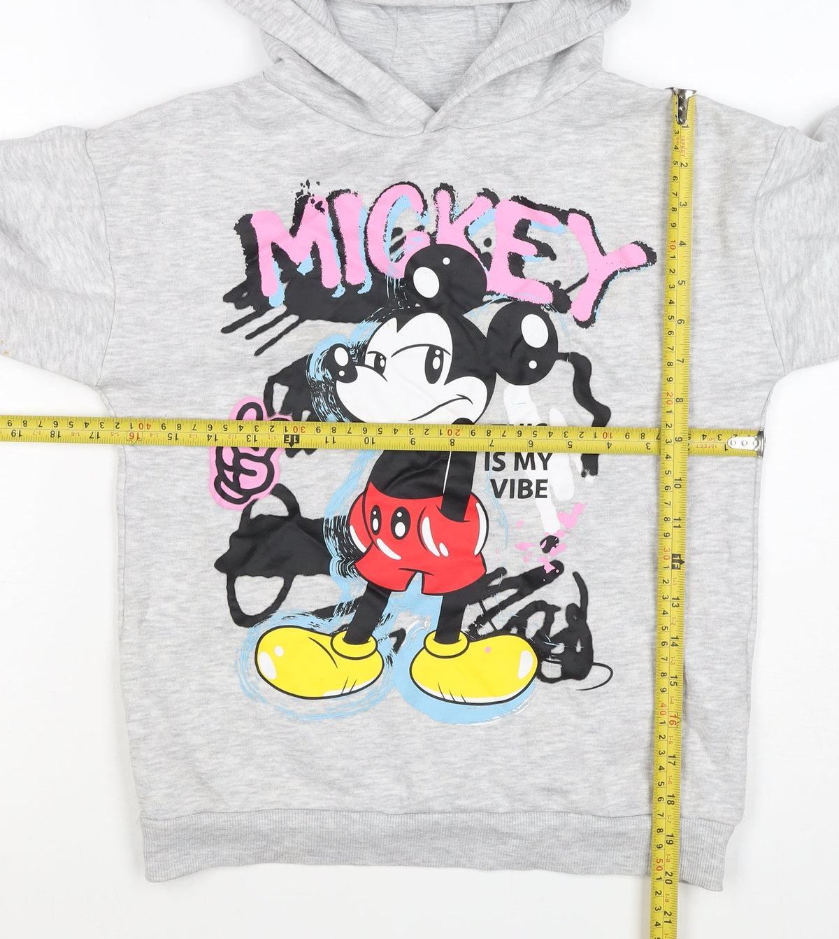 Disney Boys Grey Mickey & Friends Graphic Pullover Hoodie 9-10 Years