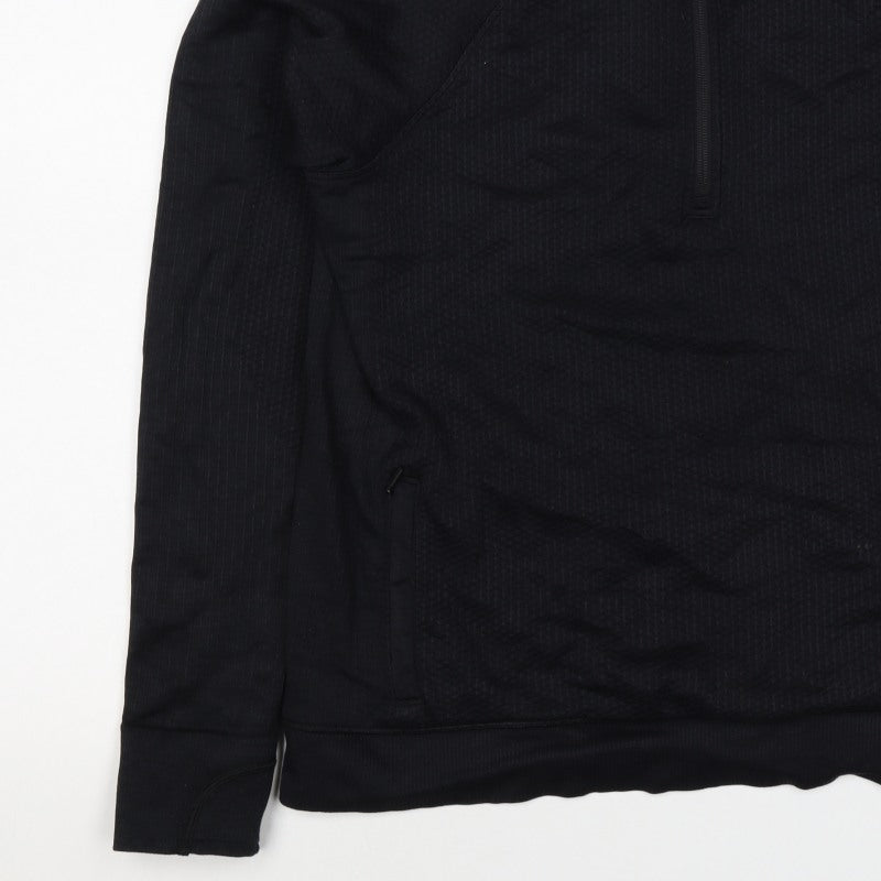 Lululemon Women’s Black UK 8 1/4 Zip Mock Neck Sweatshirt