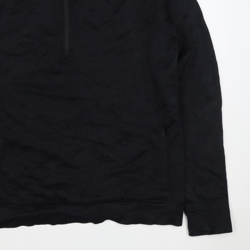 Lululemon Women’s Black UK 8 1/4 Zip Mock Neck Sweatshirt