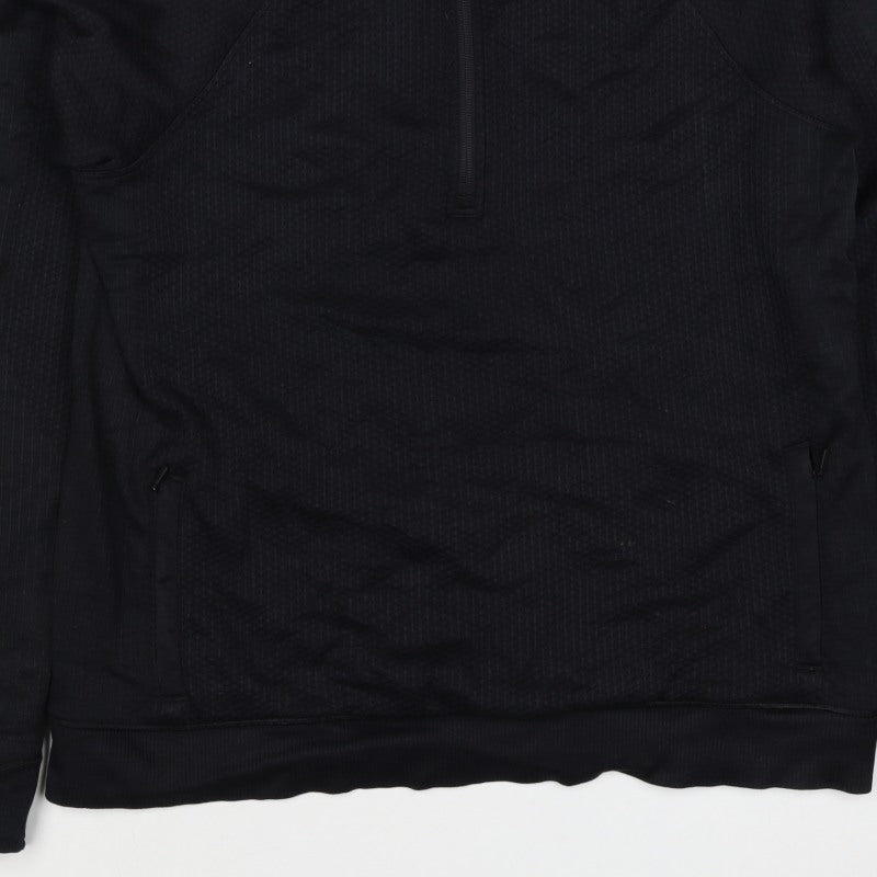 Lululemon Women’s Black UK 8 1/4 Zip Mock Neck Sweatshirt