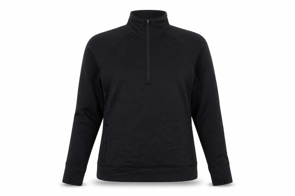 Lululemon Women’s Black UK 8 1/4 Zip Mock Neck Sweatshirt
