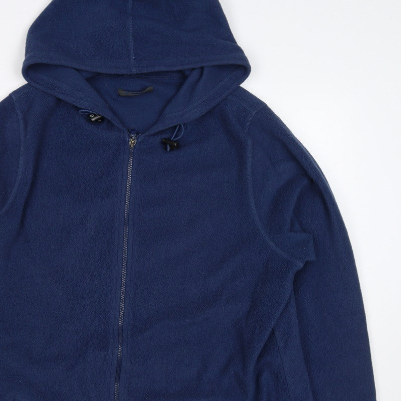 Hawkshead Men Blue L Fleece Hooded Full Zip Outdoor Jacket