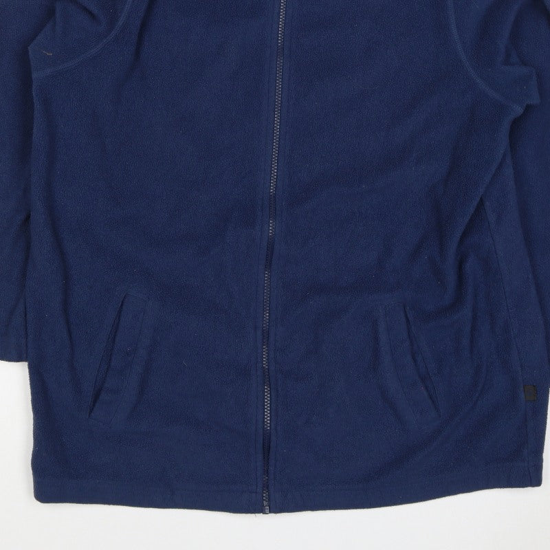 Hawkshead Men Blue L Fleece Hooded Full Zip Outdoor Jacket