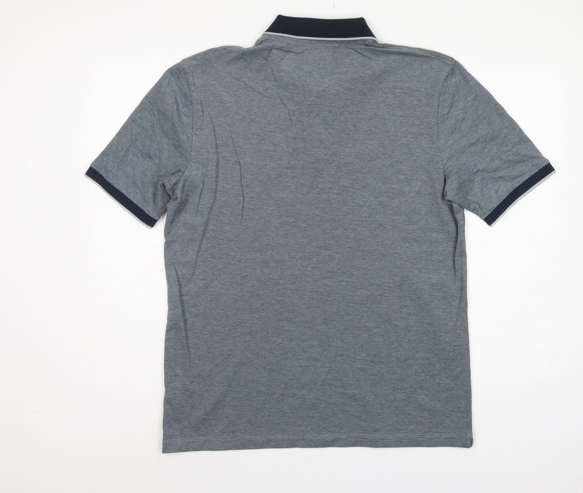 Marks and Spencer Men's Grey M Ultimate Polo Regular Fit Cotton Stretch