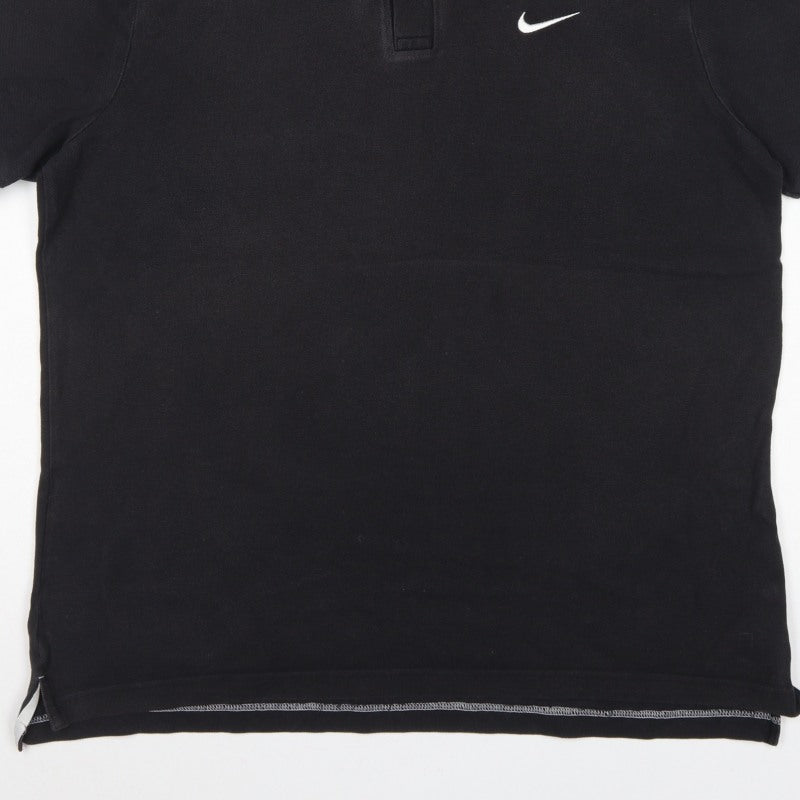 Nike Men’s Black XL Cotton Short Sleeve Logo Golf Polo Shirt