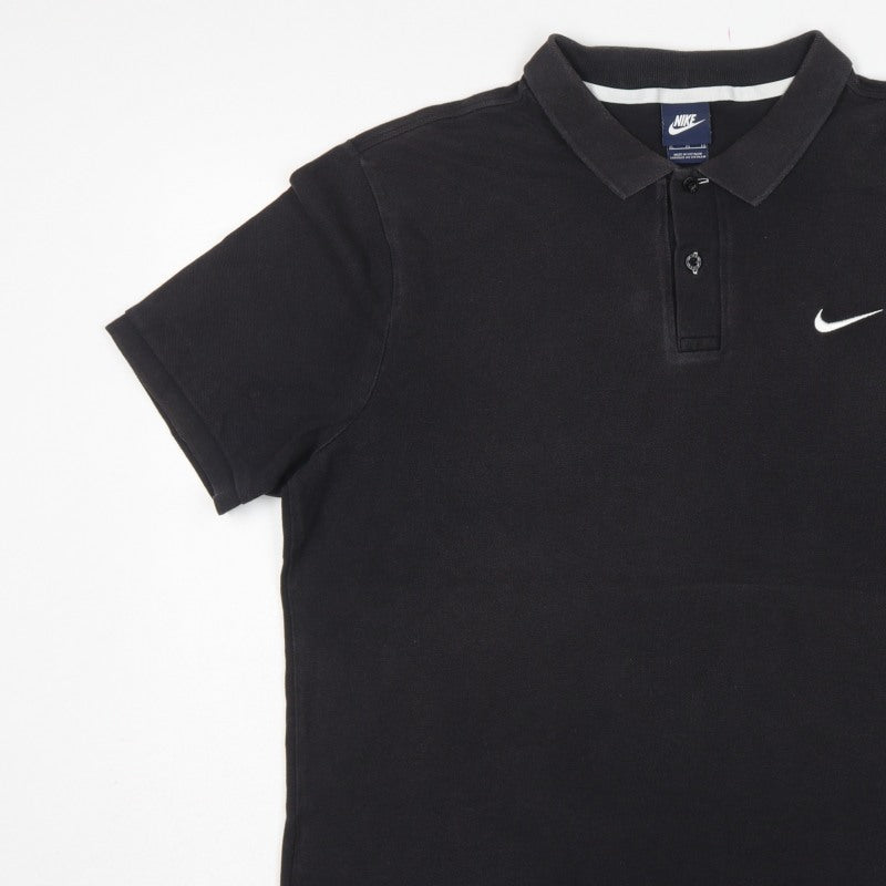 Nike Men’s Black XL Cotton Short Sleeve Logo Golf Polo Shirt