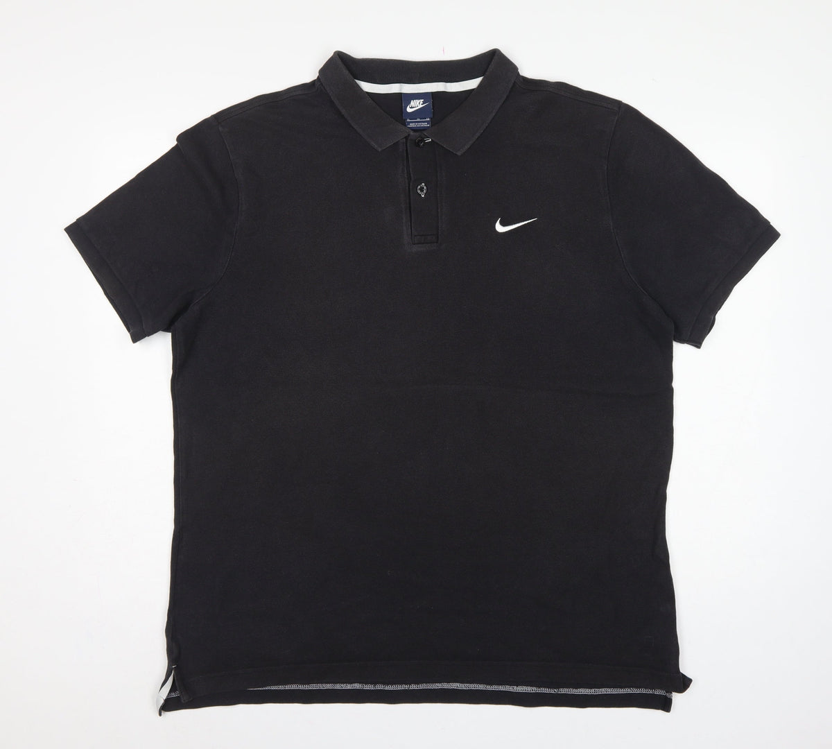 Nike Men’s Black XL Cotton Short Sleeve Logo Golf Polo Shirt