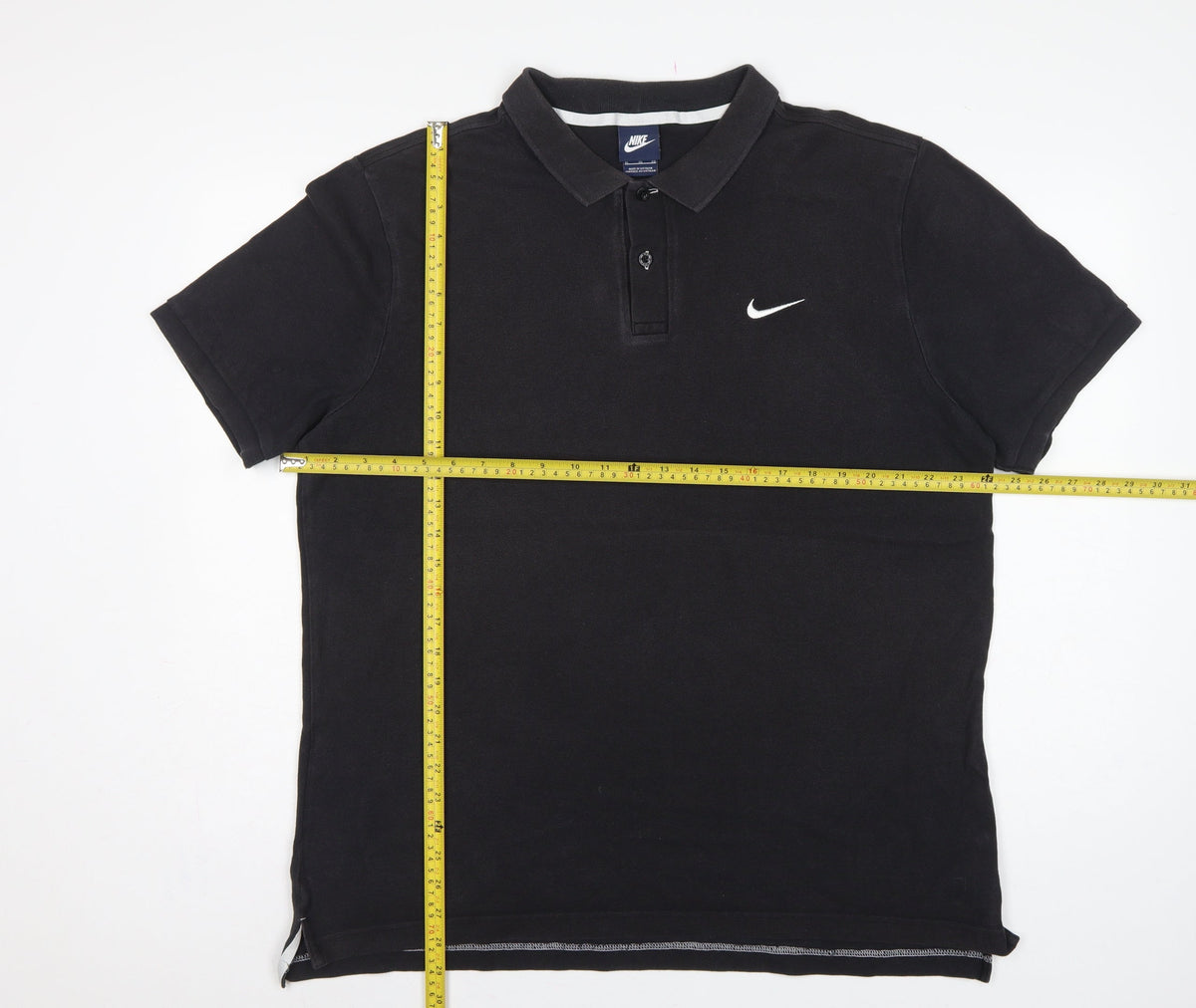 Nike Men’s Black XL Cotton Short Sleeve Logo Golf Polo Shirt