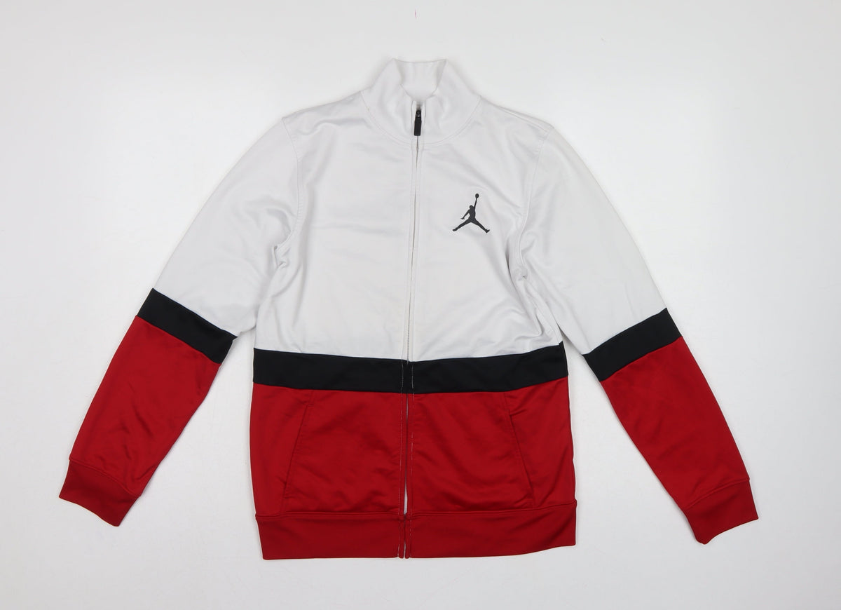 Jordan Boys Multicoloured 12-13 Years Full Zip Colourblock Sweatshirt