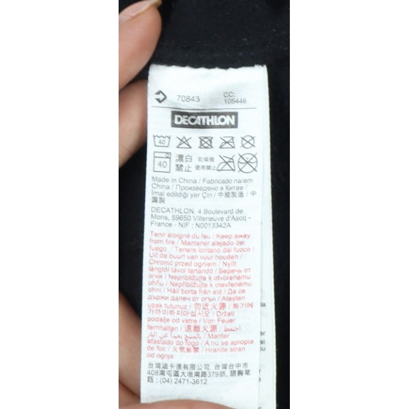 Decathlon Women’s Black M Fleece Full Zip Outdoor Jacket