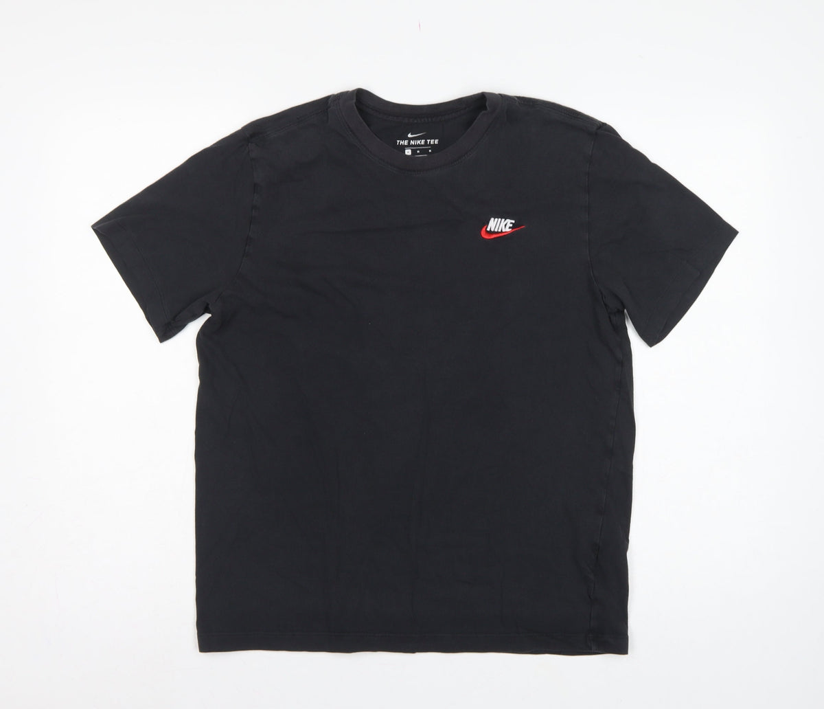 Nike Men’s Black M Crew Neck Cotton Logo Short Sleeve T-Shirt