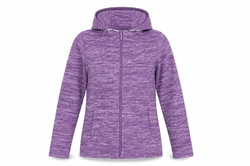 Mountain Warehouse Women’s Purple Fleece Hooded Jacket UK 12 Full Zip