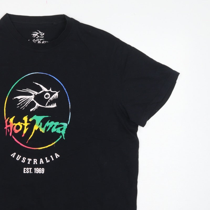 Hot Tuna Men's Black XL Fish Graphic Surfwear Australia T-Shirt