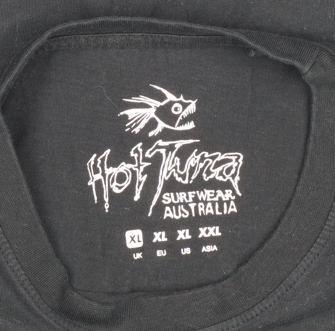 Hot Tuna Men's Black XL Fish Graphic Surfwear Australia T-Shirt