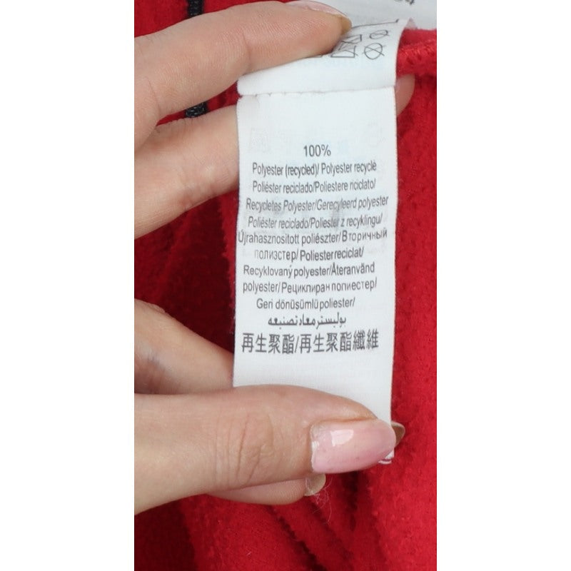 Quechua Women's Red S Fleece 1/4 Zip Pullover Sweatshirt Hiking