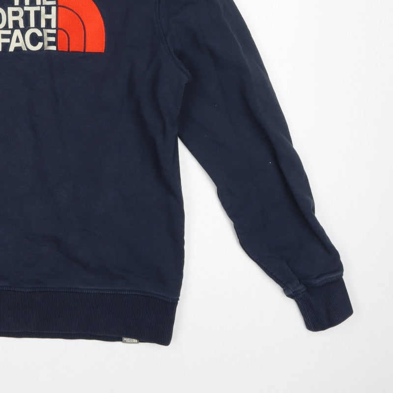 The North Face Men’s Blue M Pullover Crew Neck Logo Sweatshirt