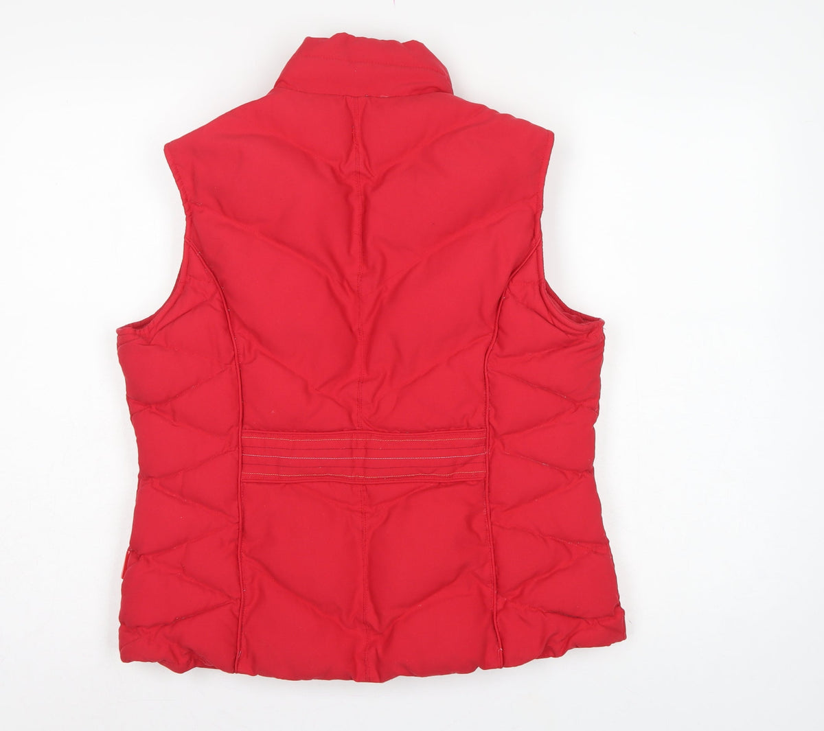 Per Una Women’s Red M Padded Quilted Water Resistant Waistcoat