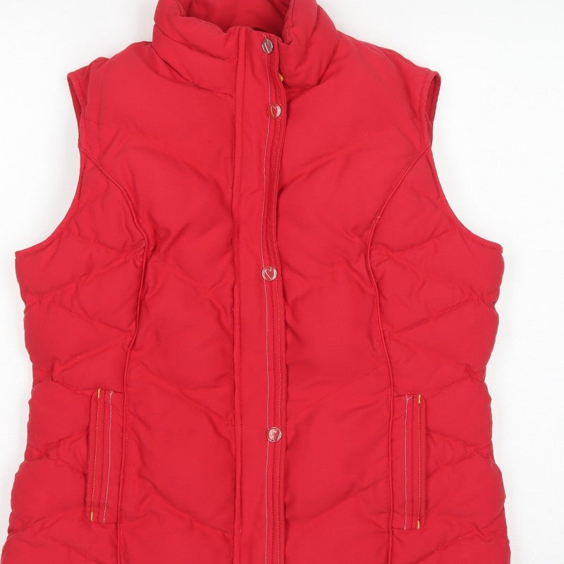 Per Una Women’s Red M Padded Quilted Water Resistant Waistcoat