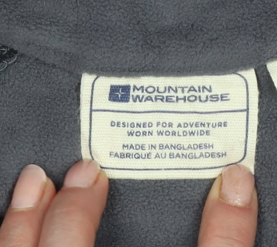 Mountain Warehouse Men’s Grey Black S 1/4 Zip Fleece Sweatshirt