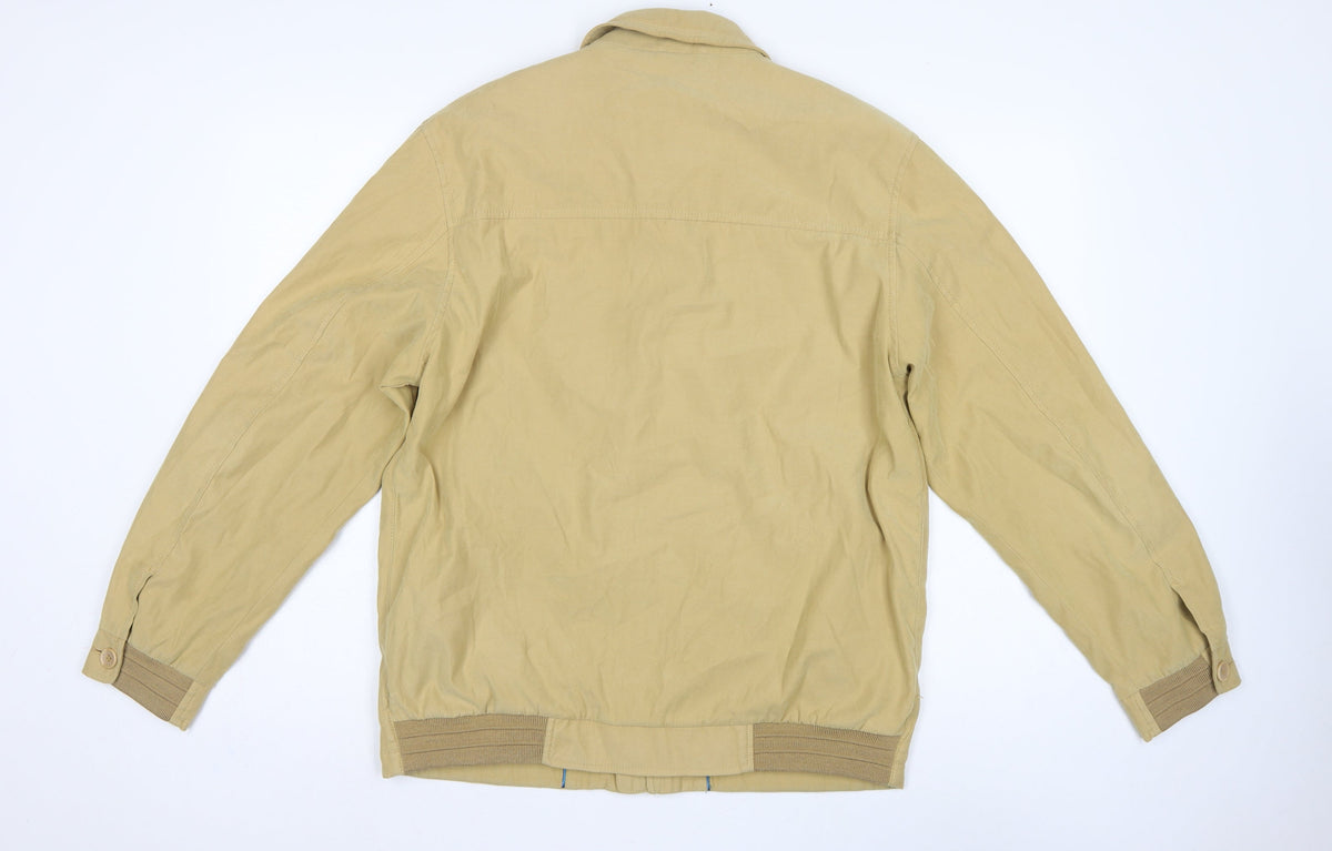 Benny Men's Beige UK 40 Basic Jacket Full Zip Teflon Microfibre