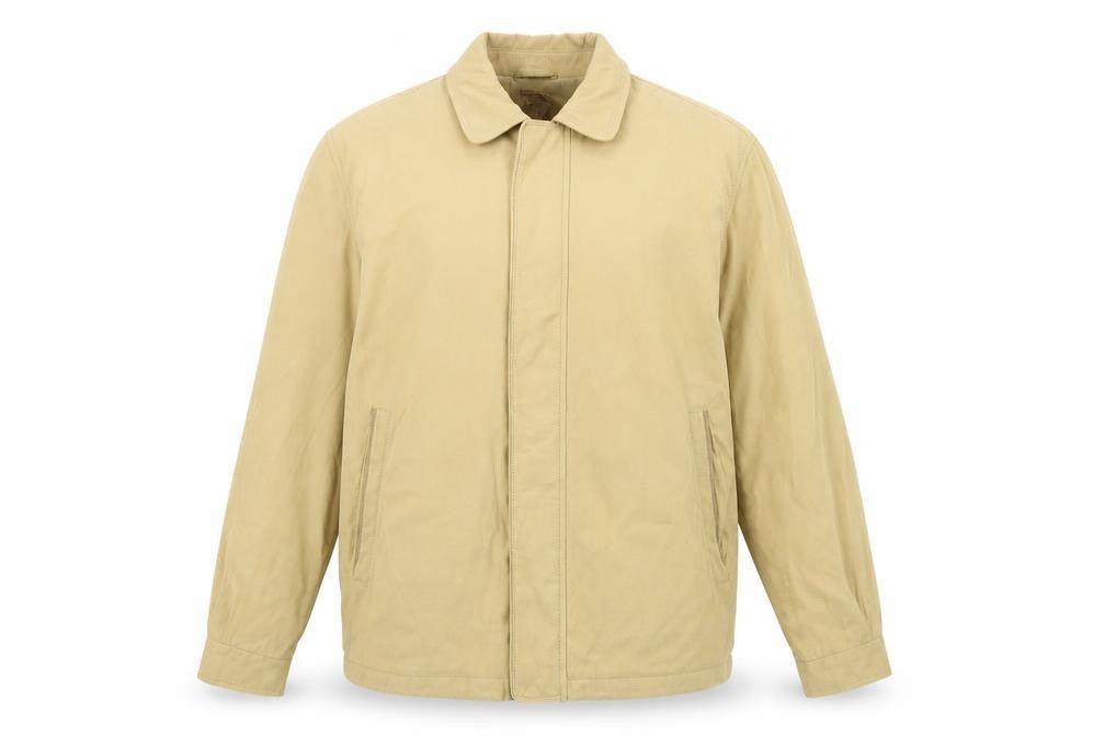 Benny Men's Beige UK 40 Basic Jacket Full Zip Teflon Microfibre