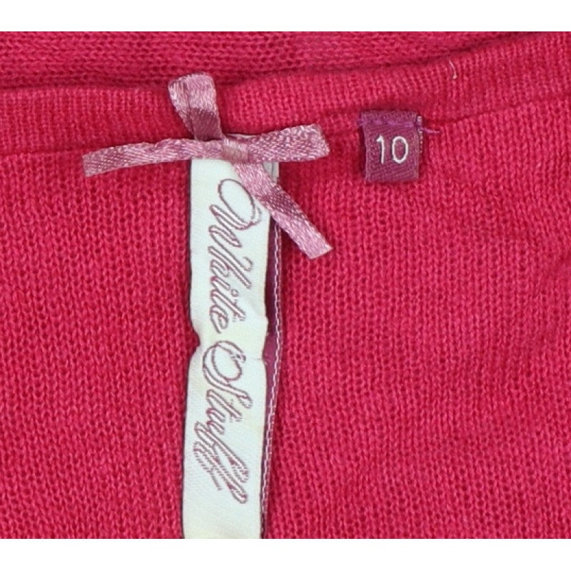 White Stuff Women’s Pink Size 10 Long Sleeve Button Cardigan Linen Cotton