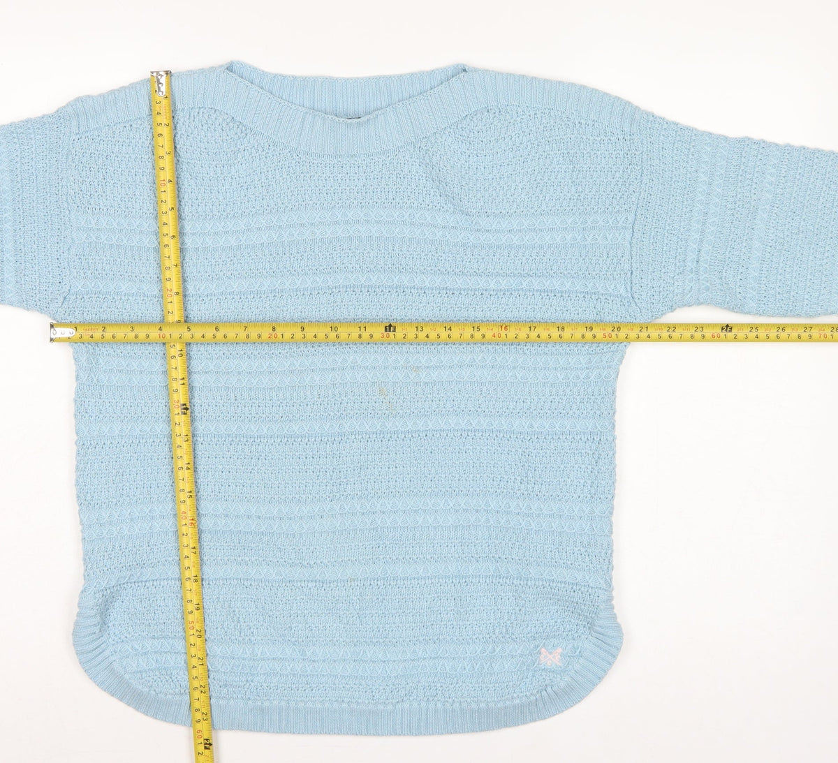 Crew Clothing Company Women Blue UK 14 Crew Neck Knit Pullover Jumper