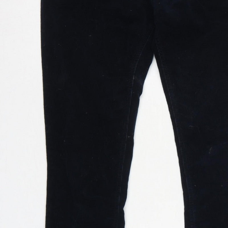 H&M L.O.G.G. Women Blue Corduroy Skinny Trousers Size 10